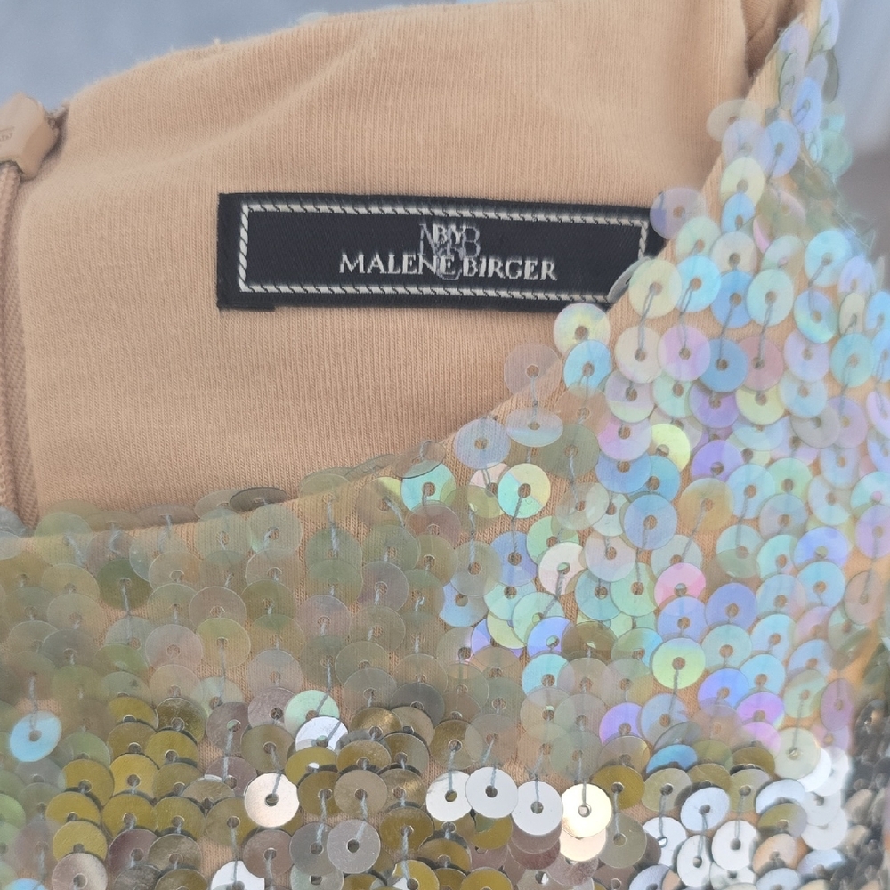 Malene Birger Sequin Mini Dress - Gold and Silver
